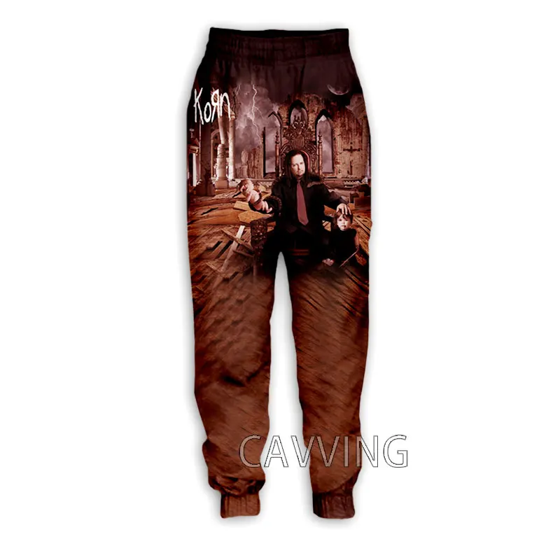 New Fashion 3D Print Korn Band pantaloni Casual pantaloni sportivi pantaloni dritti pantaloni sportivi pantaloni da Jogging pantaloni