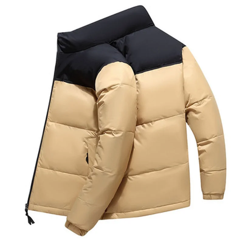 

Winter Men Jacket Duck Down Parkas Jacket Men's Thick Warm Snow Parka Men's Stand Collar Pocket Warm Down Puffer Jackets