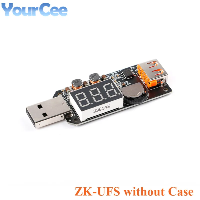 ZK-UFS USB Fan Governor Timer LED Dimming Module 5V 5W Voltage Adjustable Speed Controller For Office Car Student Dormitory