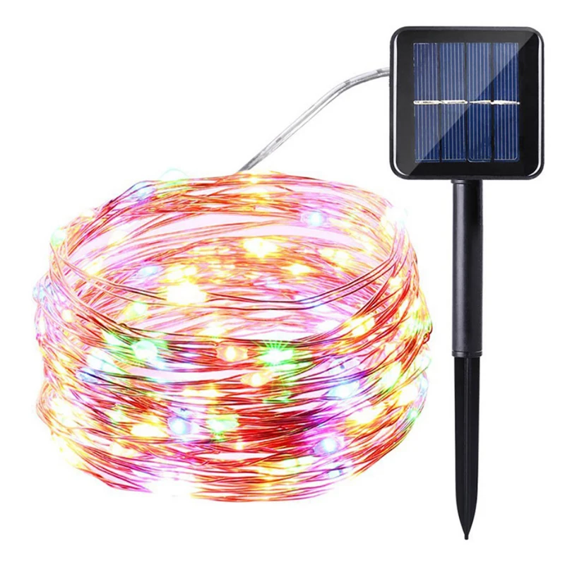 Solar LED lamp string, solar outdoor festival string lamp, Festival Christmas party waterproof color lamp