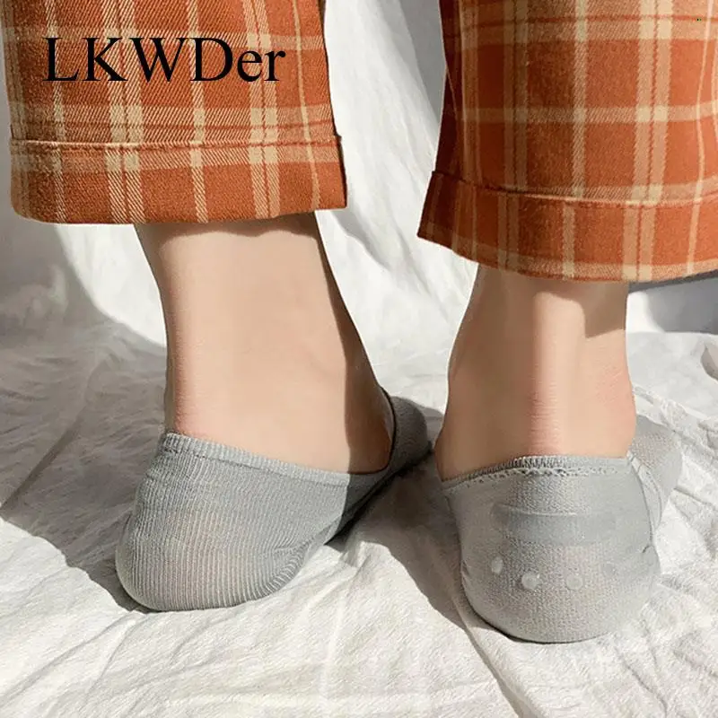 1 Pair Women Boat Socks Women Sock Slippers Cotton Motion Invisible Socks Female Calcetines Fashion Comfort Non-slip Mesh Solid