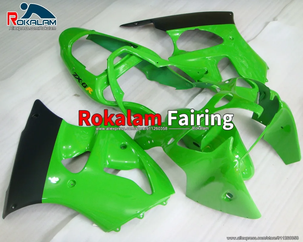 

Body Fairings For Kawasaki ZX6R 636 2000 2001 2002 ZX-6R Ninja 00 01 02 Black Green Motorbike Covers (Injection Molding)