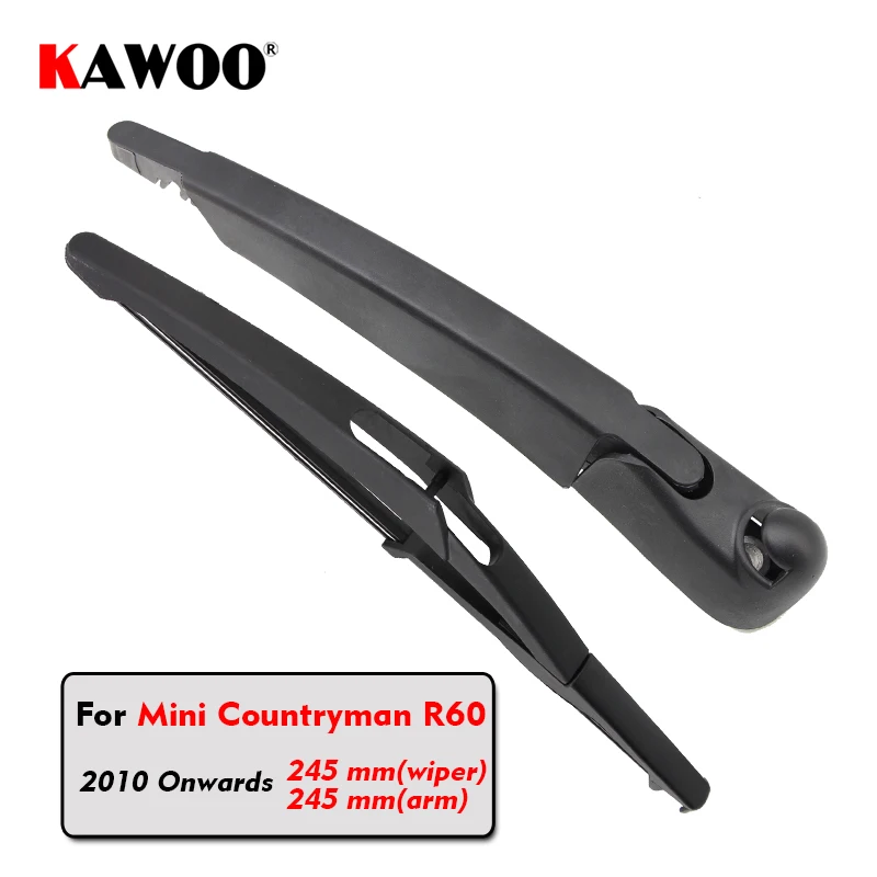 

KAWOO Car Rear Wiper Blades Back Window Wipers Arm For Mini Countryman R60 (2010-) 245mm Auto Windscreen Blade Accessories