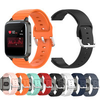 19mm Sport Watchband Strap Soft Silicone Smart Watch Replacement Bracelet For Haylou Solar LS01/ID205/Willful IP 68 Accessories