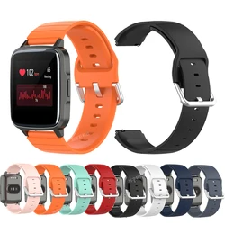 19mm Sport Watchband Strap Soft Silicone Smart Watch Replacement Bracelet For Haylou Solar LS01/ID205/Willful IP 68 Accessories