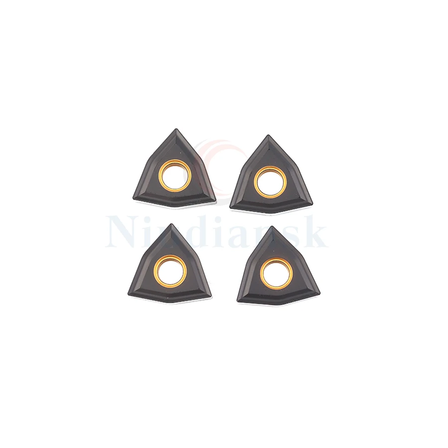 Cuchillas de corte de torno CNC, insertos de torneado de carburo, herramienta de torneado externo de hierro fundido, WNMG080404 WNMG080408 WNMG080412 NK305, 10 piezas
