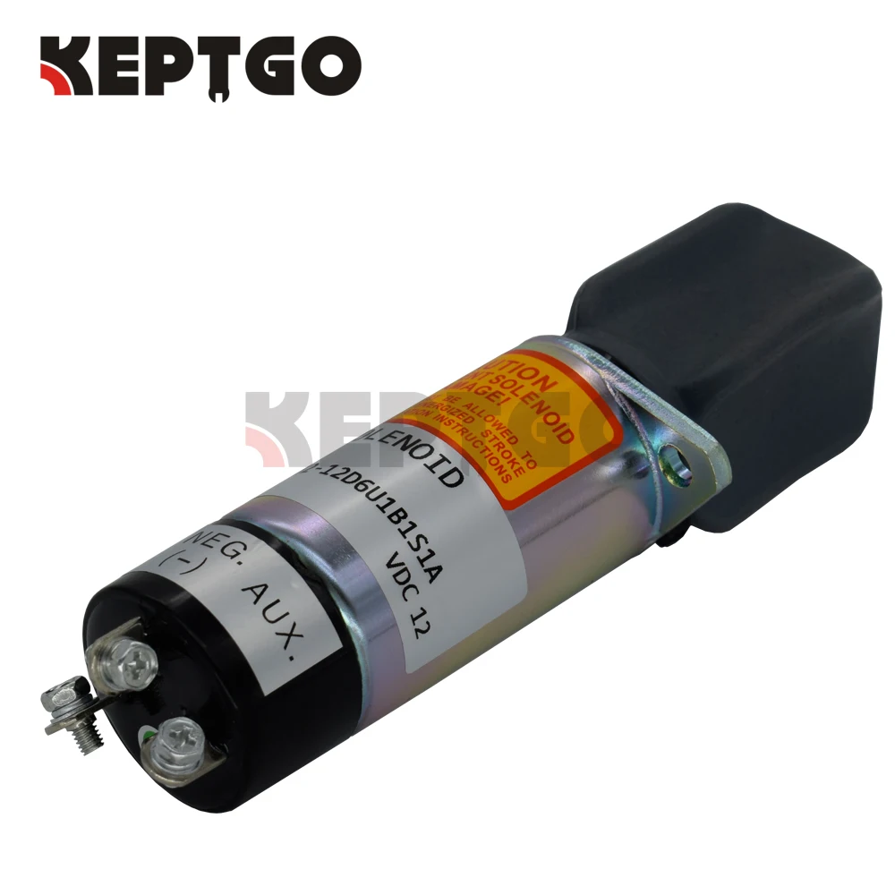 New Fuel Stop Solenoid 1502-12D6U1B1S1A 1502 Series 307-2546 12V 3-Terminals For Woodward