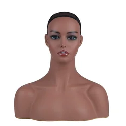 Fashion Manequin Stand Mannequin Head With Shoulder Sale For Hair Wig Jewelry Scarf Display Holder