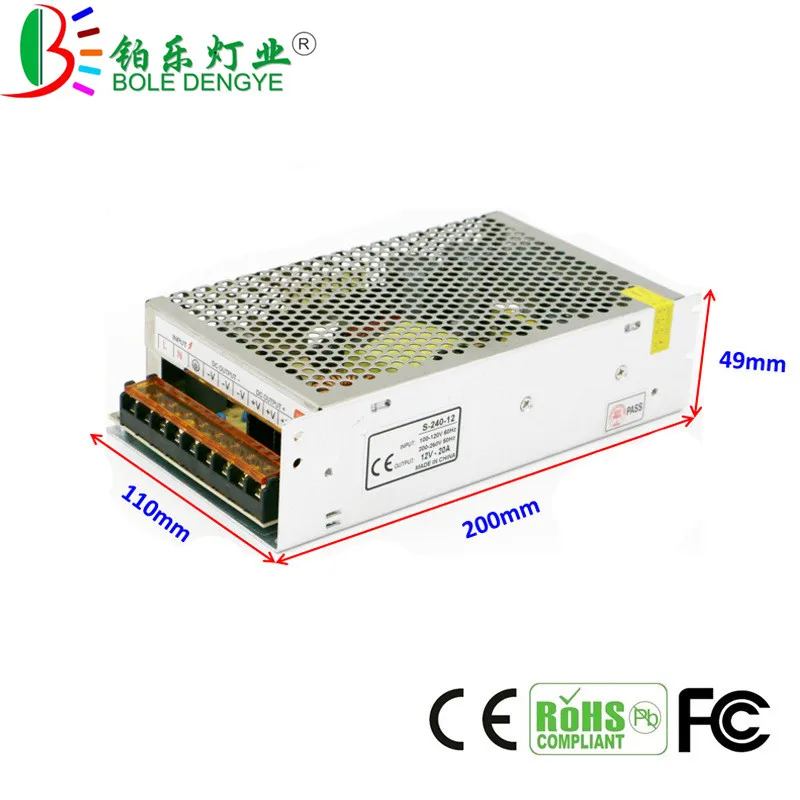 Switching Power Supply AC 110V 220V To DC 5V 12V 24V Power Adapter 1A 2A 3A 5A 10A 15A 20A 30A Lighting Transformer LED Driver