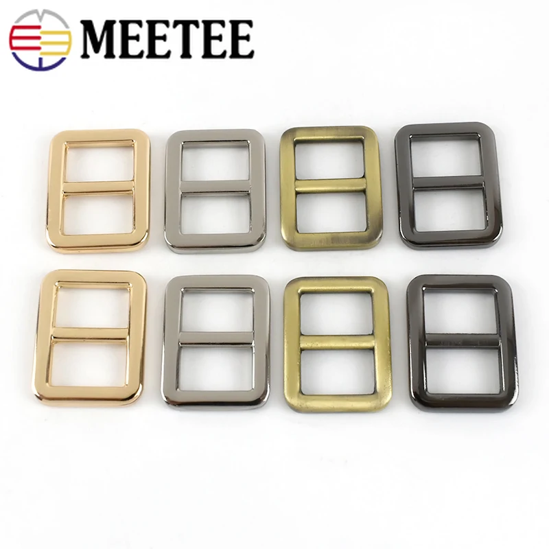 

Meetee 5/10pcs 13/16mm Metal Tri-Glide Adjust Buckles Webbing Adjustment Sliding Hook Buckle Bag Strap Decor Ring Hardware Part