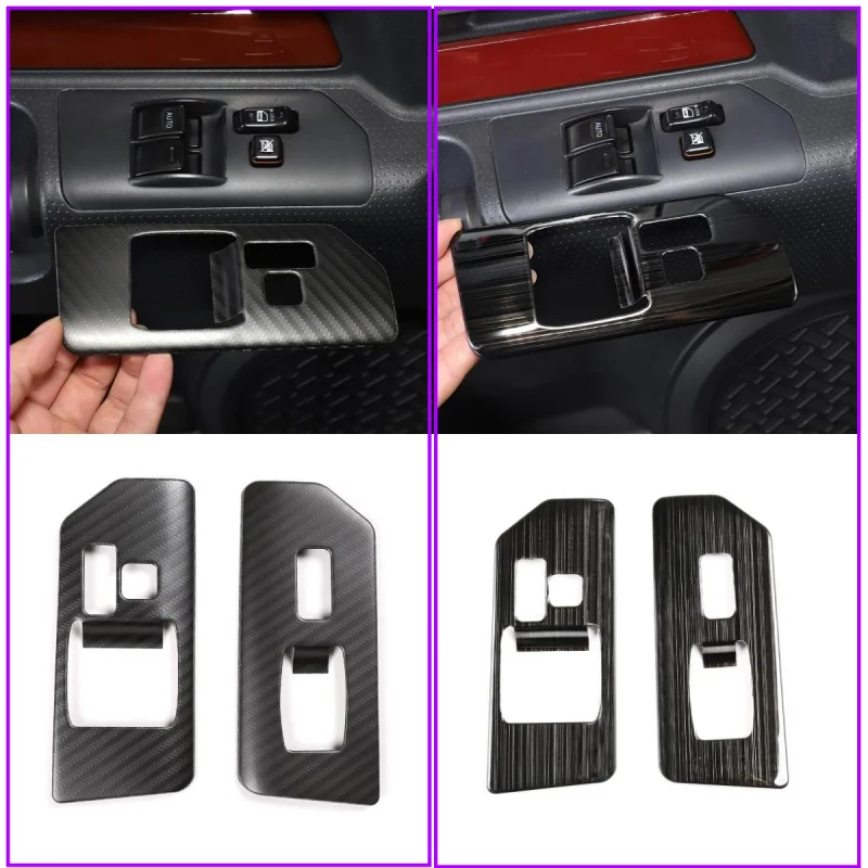 

For Toyota FJ Cruiser 2007-2021 Stainless Steel Inner Door Window Lift Switch Frame Cover ST Car Accessories Decorative Trim