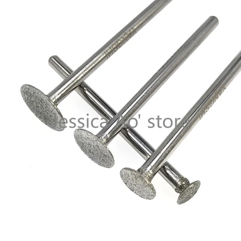 10 pz 6-12mm CBN utensili abrasivi rotondi sottili taglierine a disco convesso mola ceramica pietra giada intaglio stampo strumenti di lucidatura