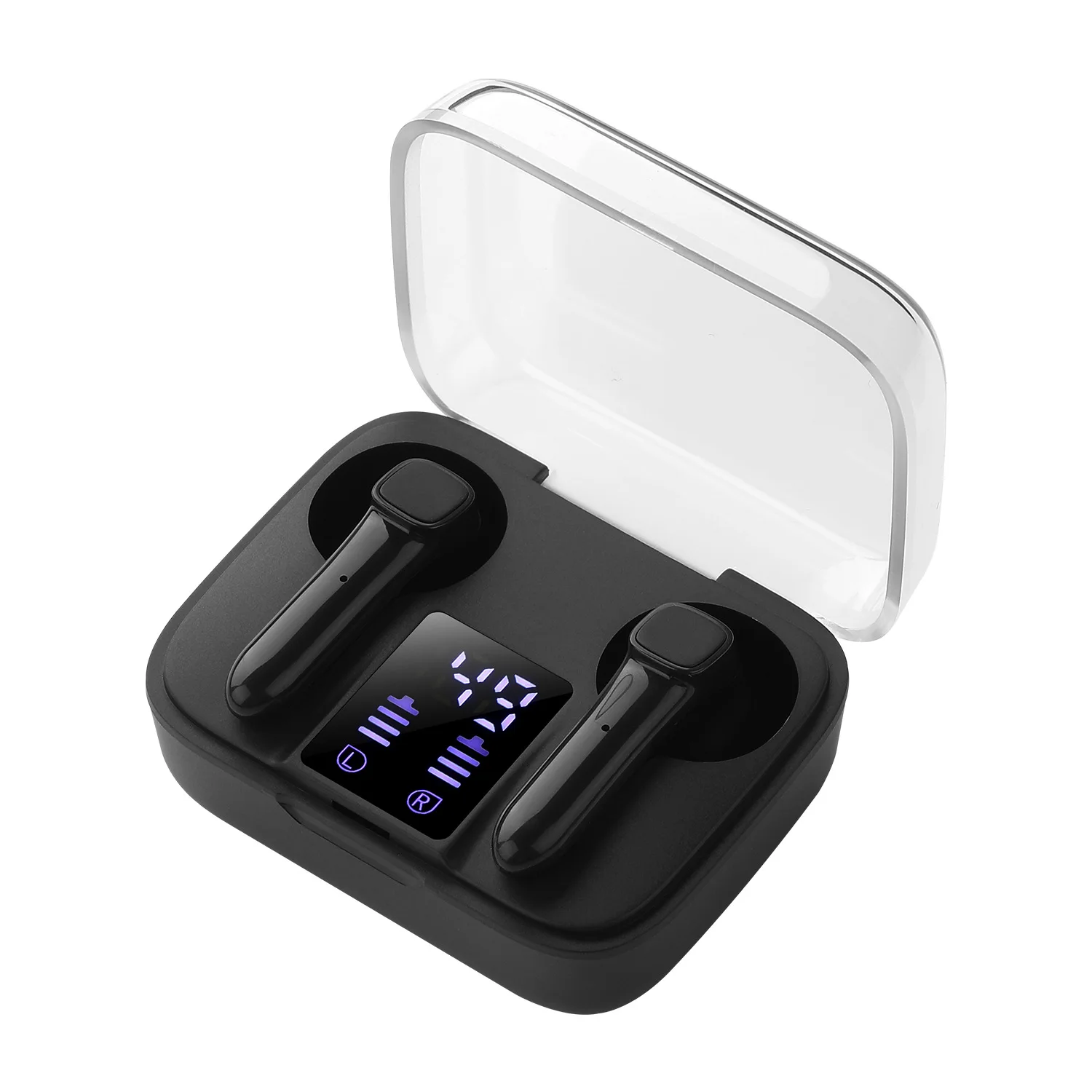 패션 Tws 이어폰 Fone 블루투스 이어폰 E60 J6 아이폰 화웨이에 대 한 전원 디스플레이 미러