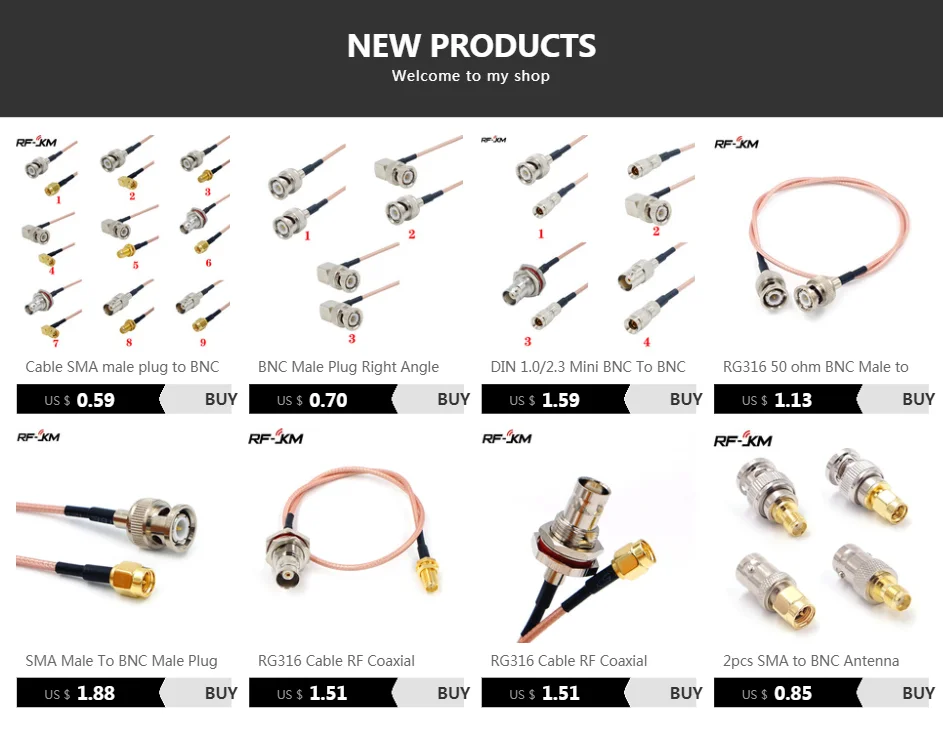 Sma-stecker Auf BNC Stecker Stecker RG316 Kabel Zopf RF Koaxialkabel Montage Adapter – Detail 1