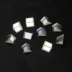 10PCS Right Angle Prism Triangular Optical Glass Prism Optics Light Science Survey Physics Refracted Light Spectrum Rainbow