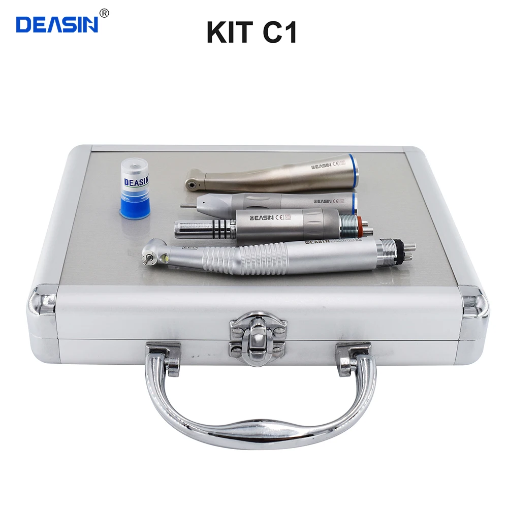 Dental 2/4Hole Dental E-generator LED High Speed and Low Speed Handpiece Kit Kit KV Style