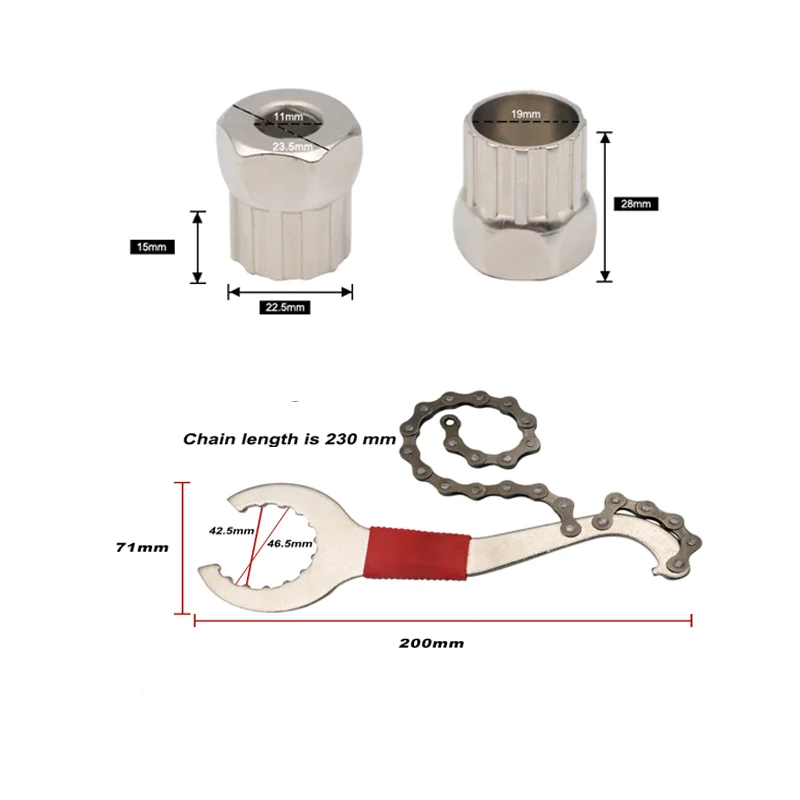Bicycle Repair Tool Kits Flywheel Wrench Crank Puller Extractor Flywheel Remover Bottom Bracket Removal Bike Removing Tools