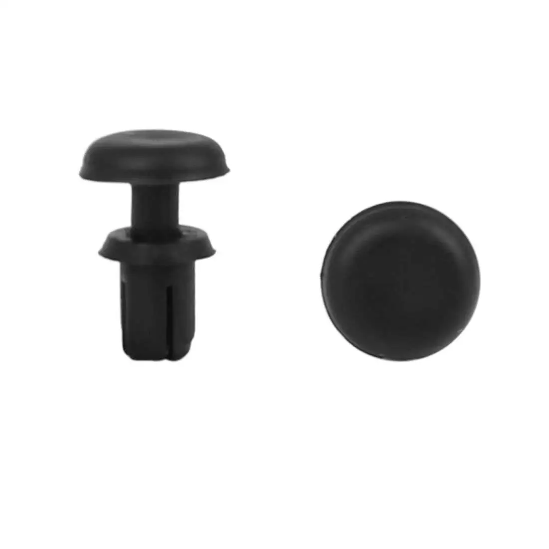 30Pcs 4mm Black Plastic Rivets Push Type Panel Retainer Fastener Clip for Car