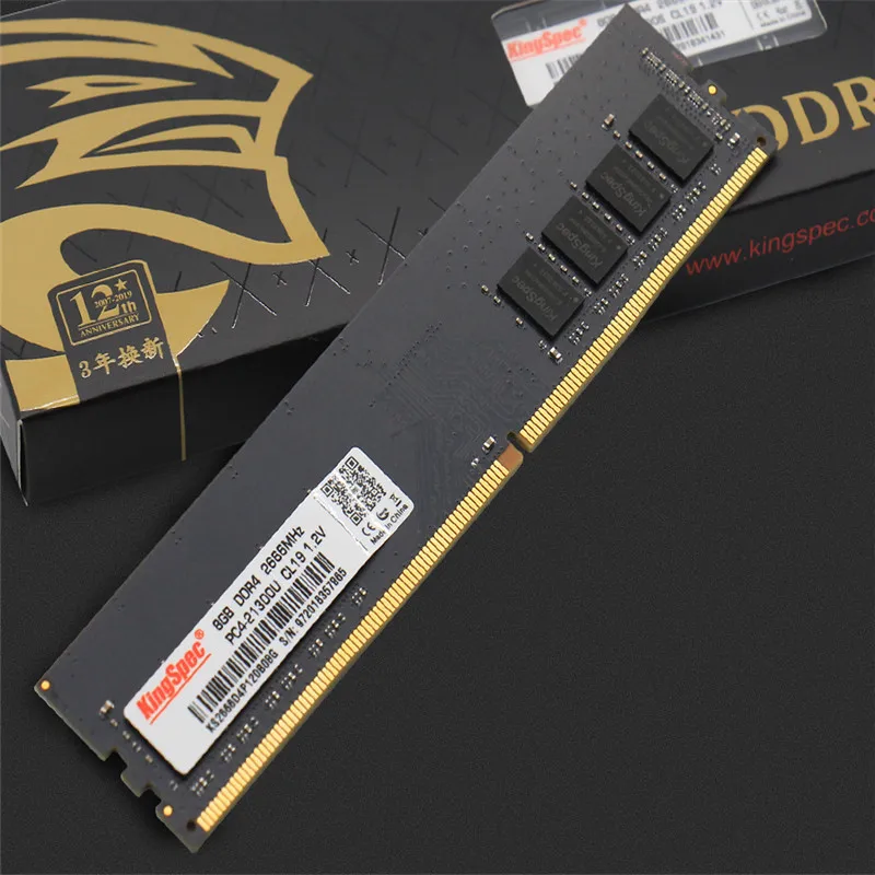 Imagem -02 - Ram para Computador Desktop pc Dimm 4gb 8gb 2400mhz 16gb 2666mhz 1.2v Kingspec-ddr4