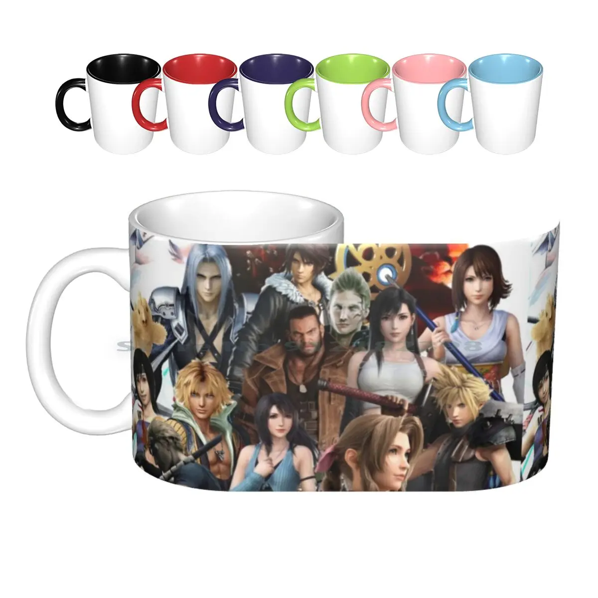 Final Fantasy Collection Ceramic Mugs Coffee Cups Milk Tea Mug Final Fantasy Vii Final Fantasy Viii Final Fantasy Characters