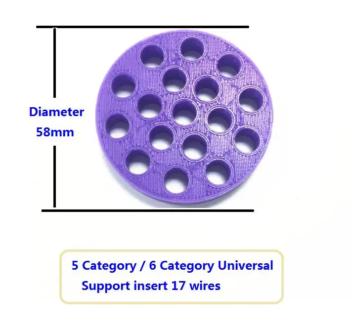 Colorful Round lotus root Network Modular cable lines comb machine Wire harness Arrangement tidy tools for computer room