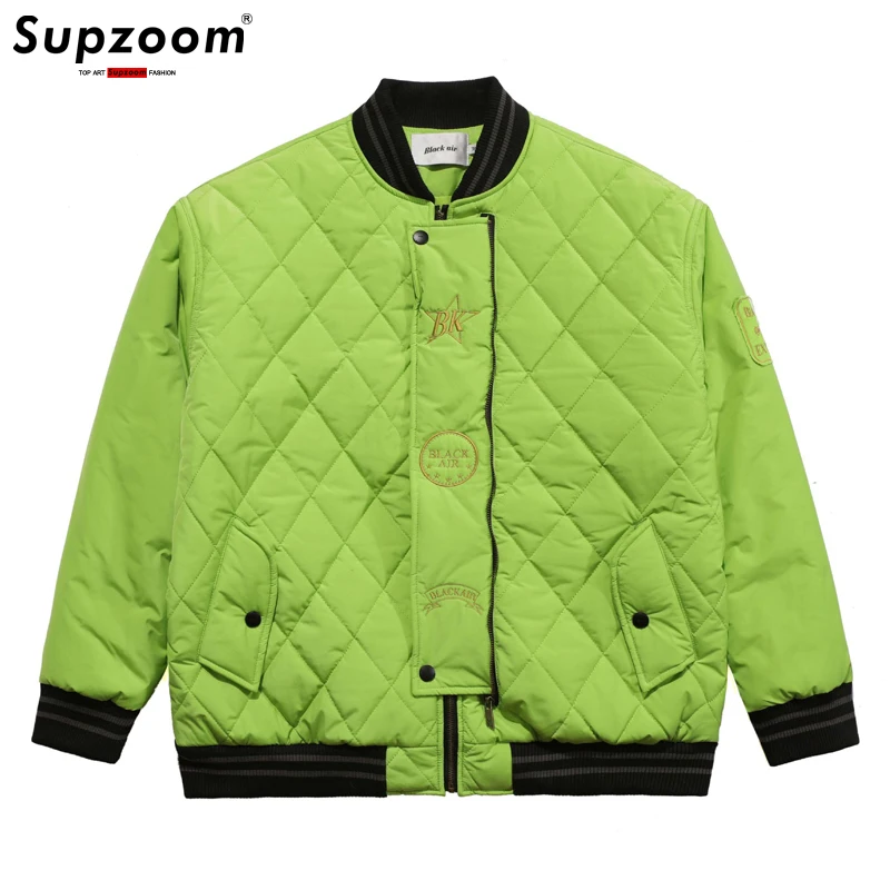 

2021 New Arrival Bomber Jackets Winter Coat Men Thickened Street Embroidery Loose Basketball Culture Cotton Clothes Baseball