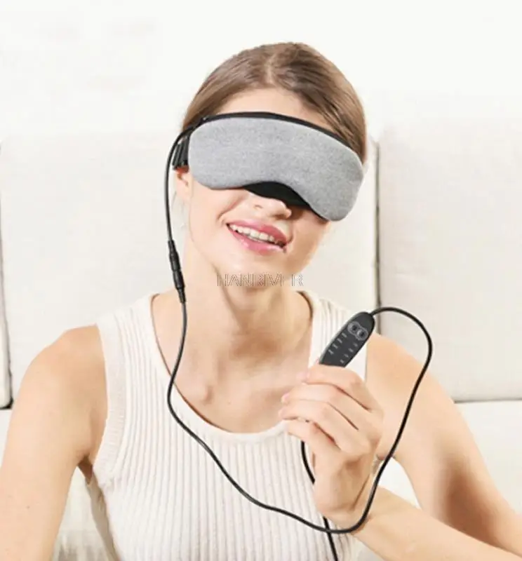 Temperature Control Heating Steam Cotton Eye Mask Dry Compression USB Thermal Pad Eye Care Steam Eye Mask