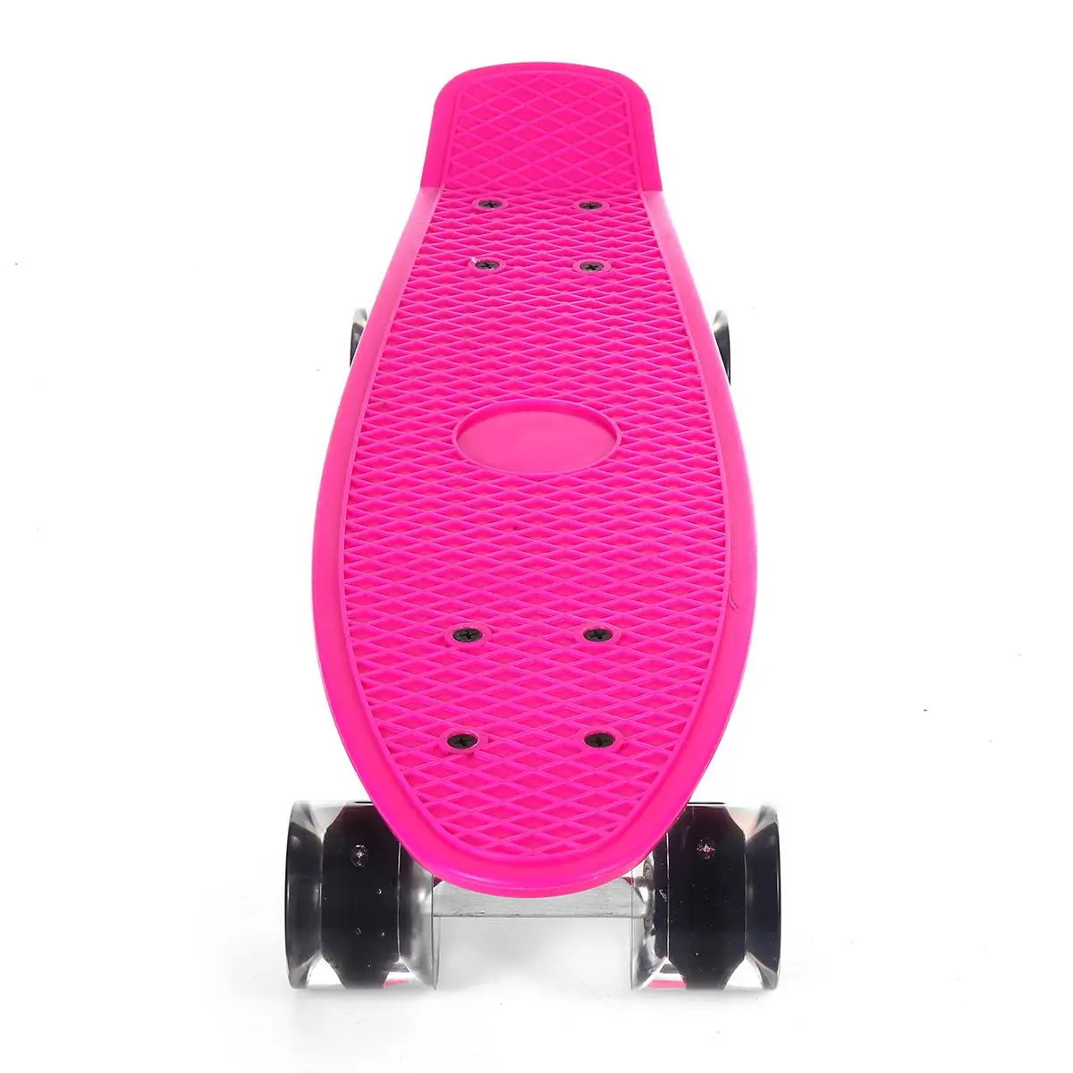 Tabla de peces de 22 pulgadas para niños, patineta Mini Cruiser de cuatro ruedas, patín, rueda LED intermitente