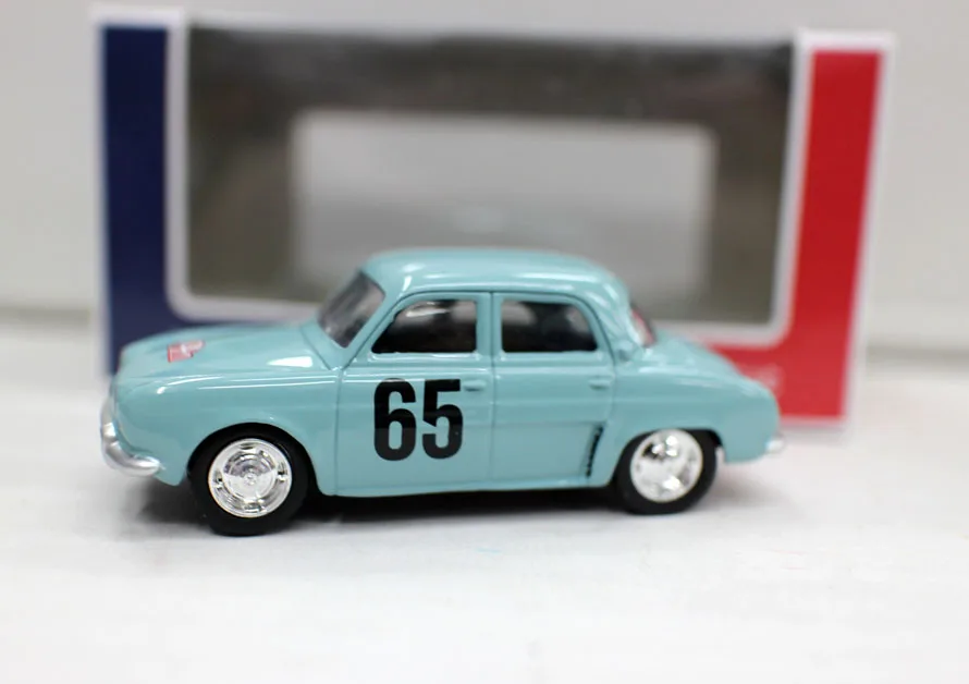 

New Nor-Rev 3 inches Diecast Alloy Toy Cars 1/64 Scale Dauphine 1956 Rallye Monte-carld 65# For Collection Gift