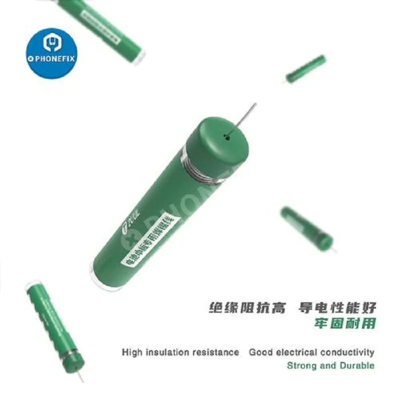 2UUL Special Soldering Wire 3M  0.8mm Solder Wick Wire for Phone Battery Metal Board Repair No Need Spot Welding Machine