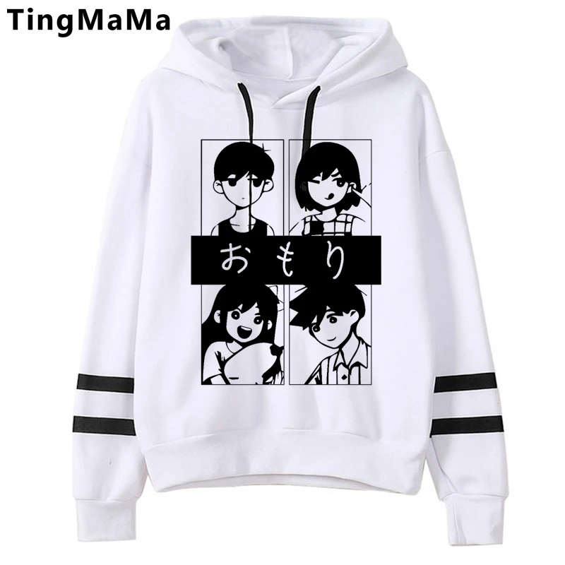 New Games Omori Hoodies Men Kawaii Winter Warm Streetwear Funny Cartoon Hip Hop Harajuku Fashion Unisex Sweatshirts Male