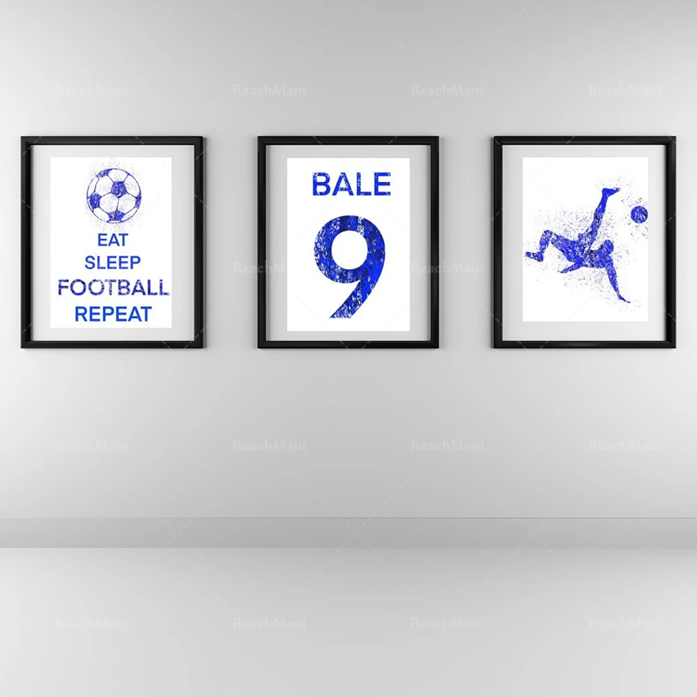

Three-piece football decoration. Football boys' sports decoration. Football printing suit art.