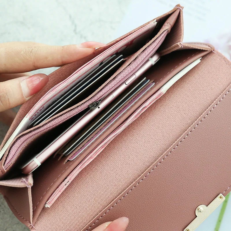 2022 Fashion Wallet Women's Purse Wallet Card Holder Female Clutch Long Purse Multi-card Holder Luxury Designer Lady Coin Purses