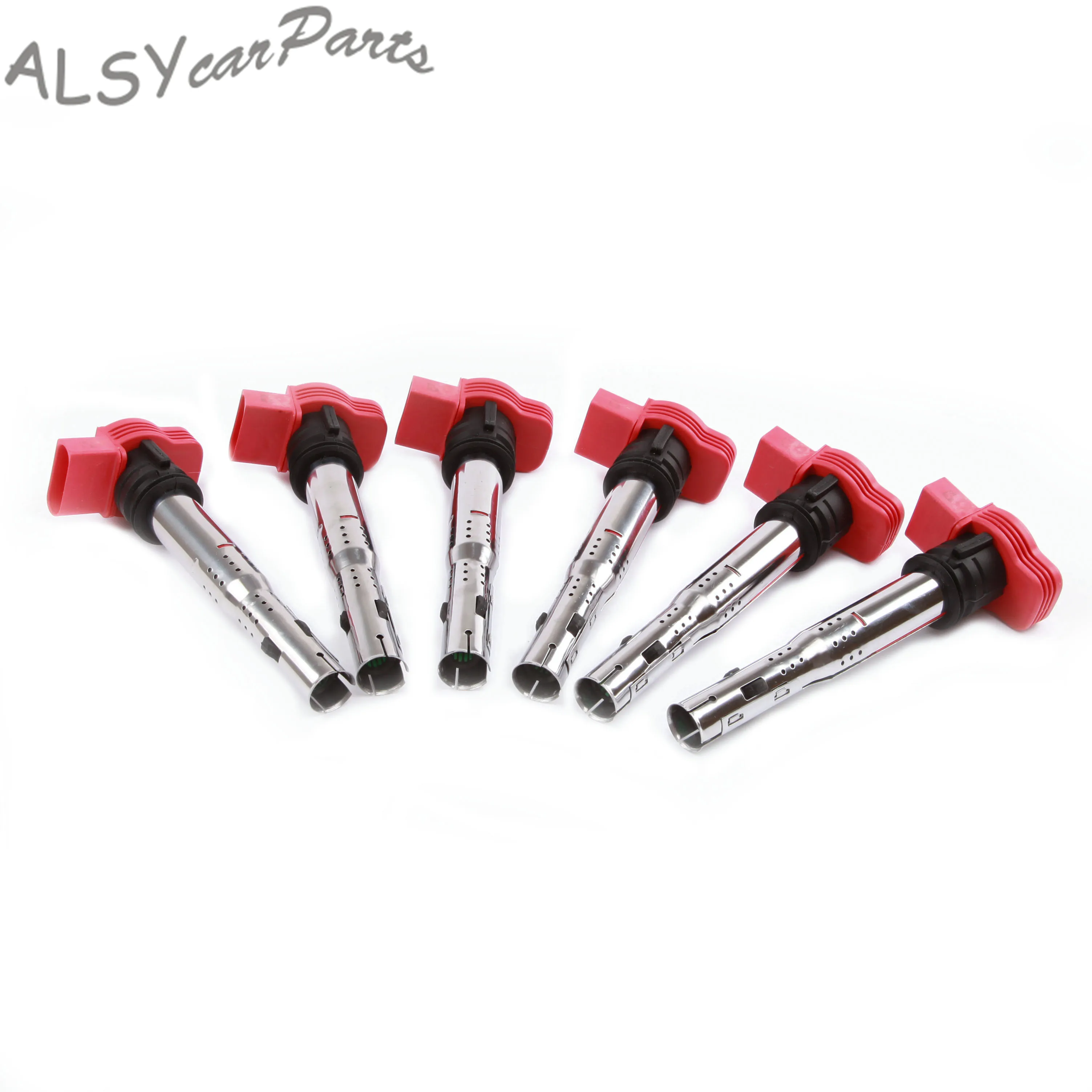 For VW Touareg Porsche Cayenne Panamera Audi A6 A7 Quattro Q5 Q7 V6 3.0L R8 S5 V8 4.2L 6Pcs Ignition Coils 06E 905 115 IC03111