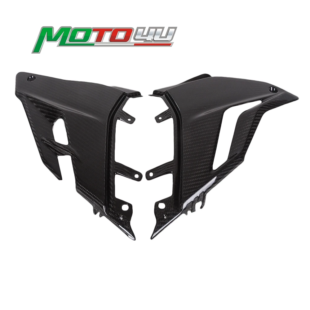 Real Carbon Fibre For Ducati Streetfight V4 V4S 2020 2021 2021+ Motorcycle Undertray Panels Cover Fairing Gloss 100% Twill Weave