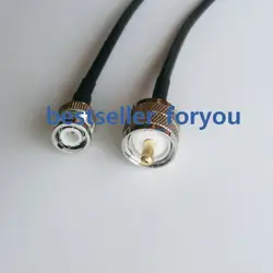 50cm RG58 Cable PL259 UHF Male Plug To BNC Q9 Male Straight Crimp Pigtail 20inch