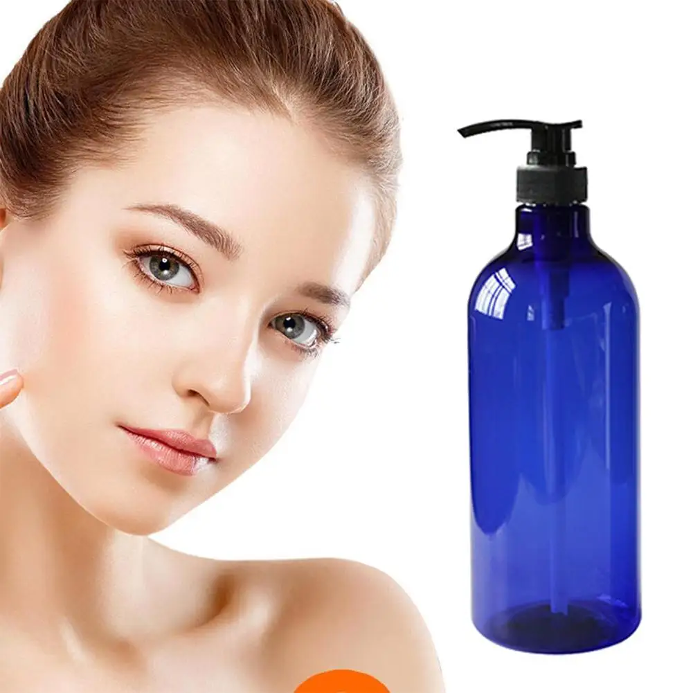 1000ml Bathroom Shampoo Bottle Soap Dispenser Body Wash Conditioner Refillable Bottle Empty Plastic Storage Jar Press Bottle