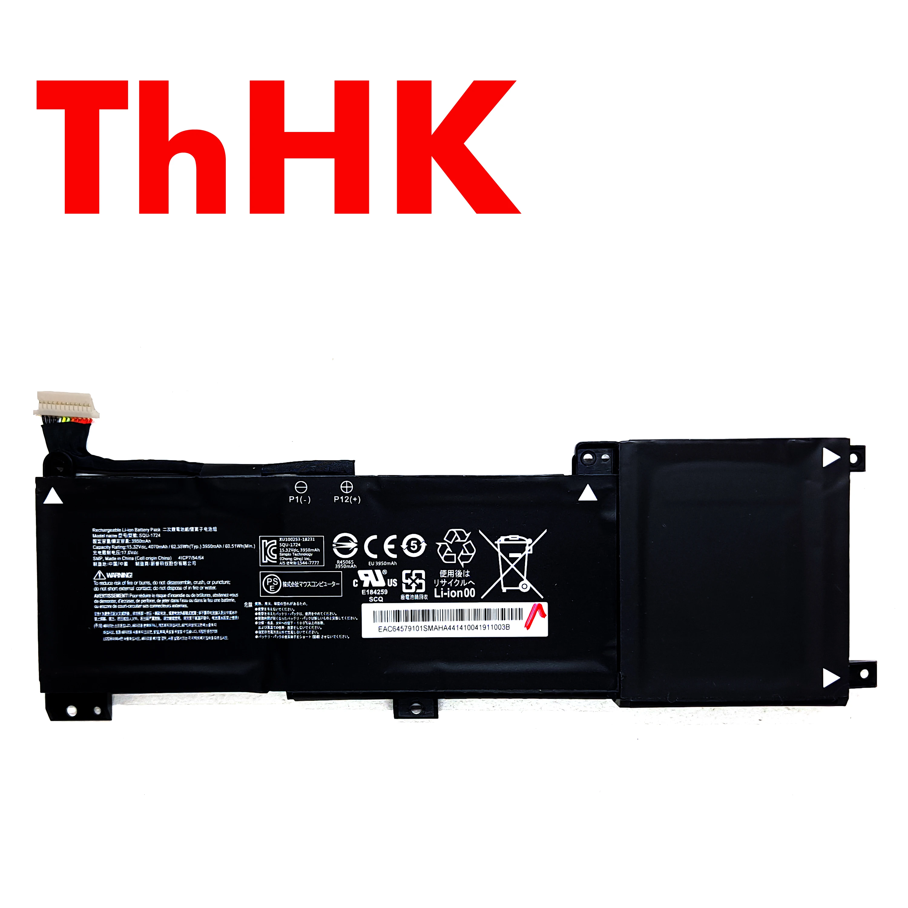 Genuine Original SQU-1724 SQU-1723 Laptop Battery For  AORUS 15-XA 15-WA 15-W9 15-SA 15 X9 For GIGABYTE THUNDEROBOT 911 Quanta