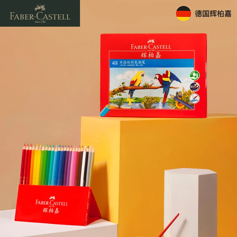 Faber Castell 24 Kleur 36 Kleur Aquarel Potloden Water Oplosbare Kleuren Potlood Art Schilderen Art Design