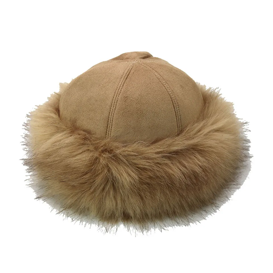 Neue Dicke Warme Russische Hut Damen Wildleder Bomber Hut Winddicht Frauen Pelz Hut Weibliche Mongolei Kappe Frauen Fuchs Pelz Skullies Beanies – Detail 18