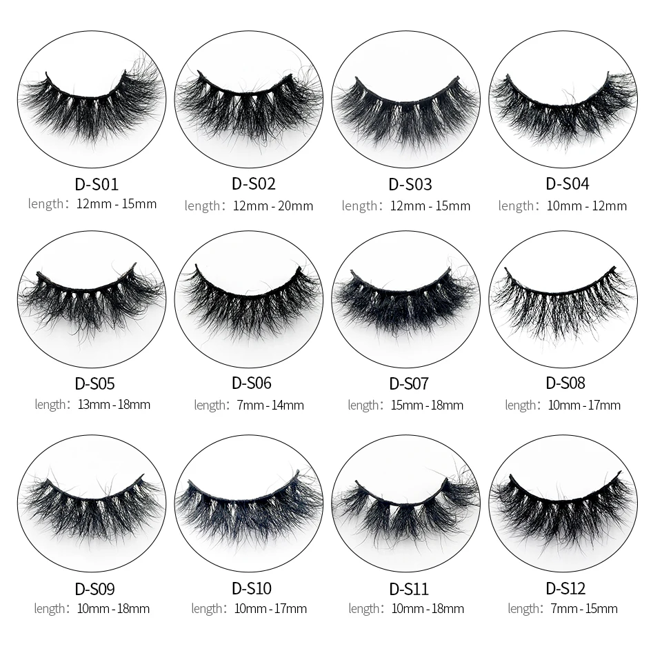 RED SIREN Makeup Eyelashes Wholesale Items 5-50 Pairs Messy Curling Fluffy Natural Lashes Supplies 3d Mink Lashes