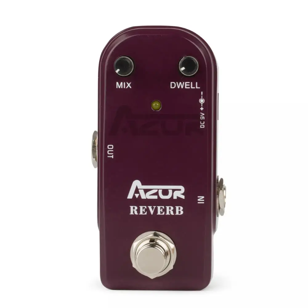 AP-311 Reverb Mini Guitar Effect Pedal with Ture Bypass+9V1A Adapter and 8 Heads Multi-interface Effects Connecting Cable