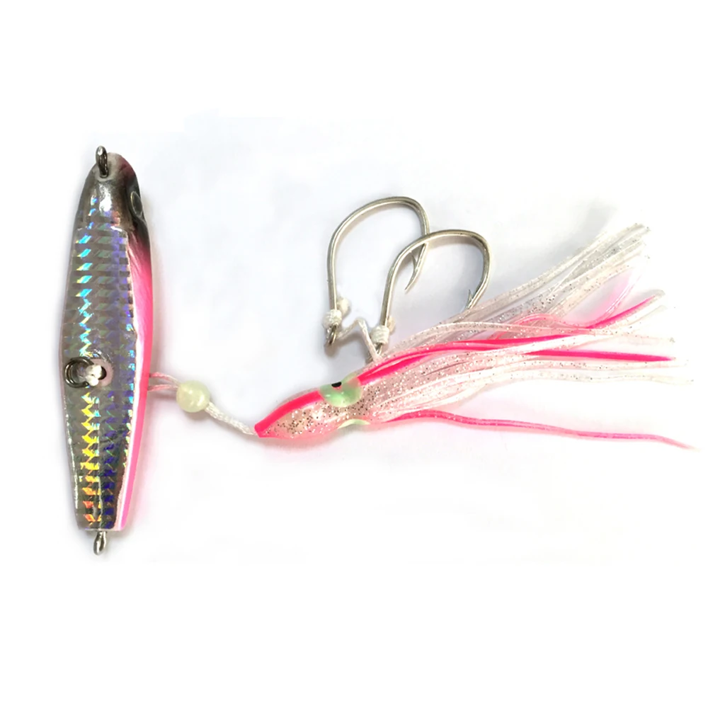 Metal Fish Jig Fishing Lure, Jigging Lure, 40g, 60g, 80g, 100g, 150g, Free Shipping, 2Pcs