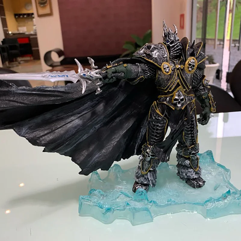 WOW Fall of The Lich King Arthas Menethil Figure Anime Figurine Famous Game Character Action Figure Collectible Toys Gift 9 inch