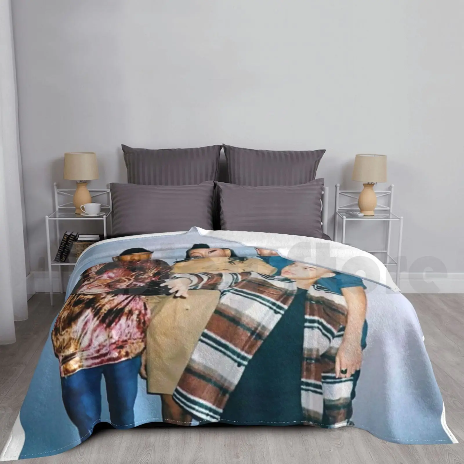 En mi manta de bloque moda personalizada en mi bloque Omb Sierra Capri Brett gris Diego Tinoco Monse Finnie Jamal Turner