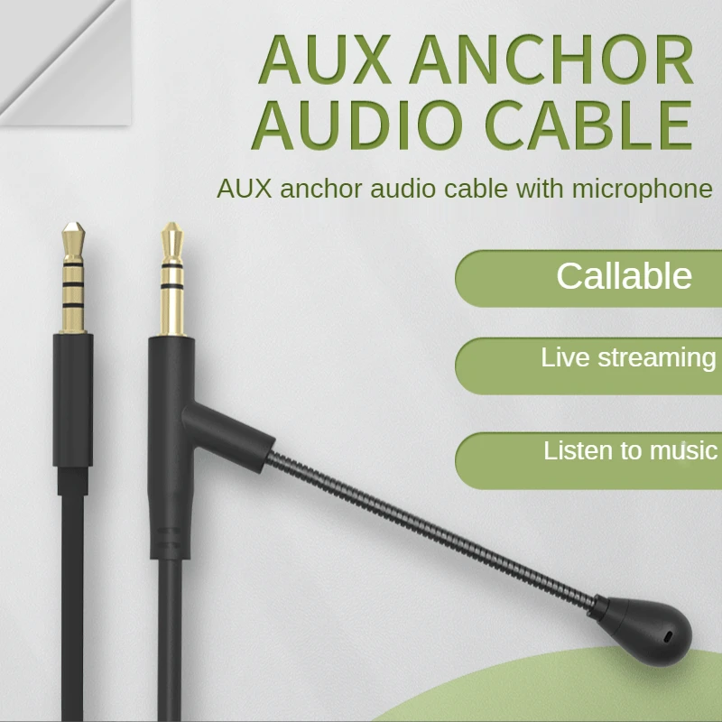 3.5มม.สายออดิโอพร้อมไมโครโฟน Aaux หูฟัง Call Live สาธารณะสาธารณะการบันทึกสายหูฟังสำหรับ Skype PS4 Xbox one