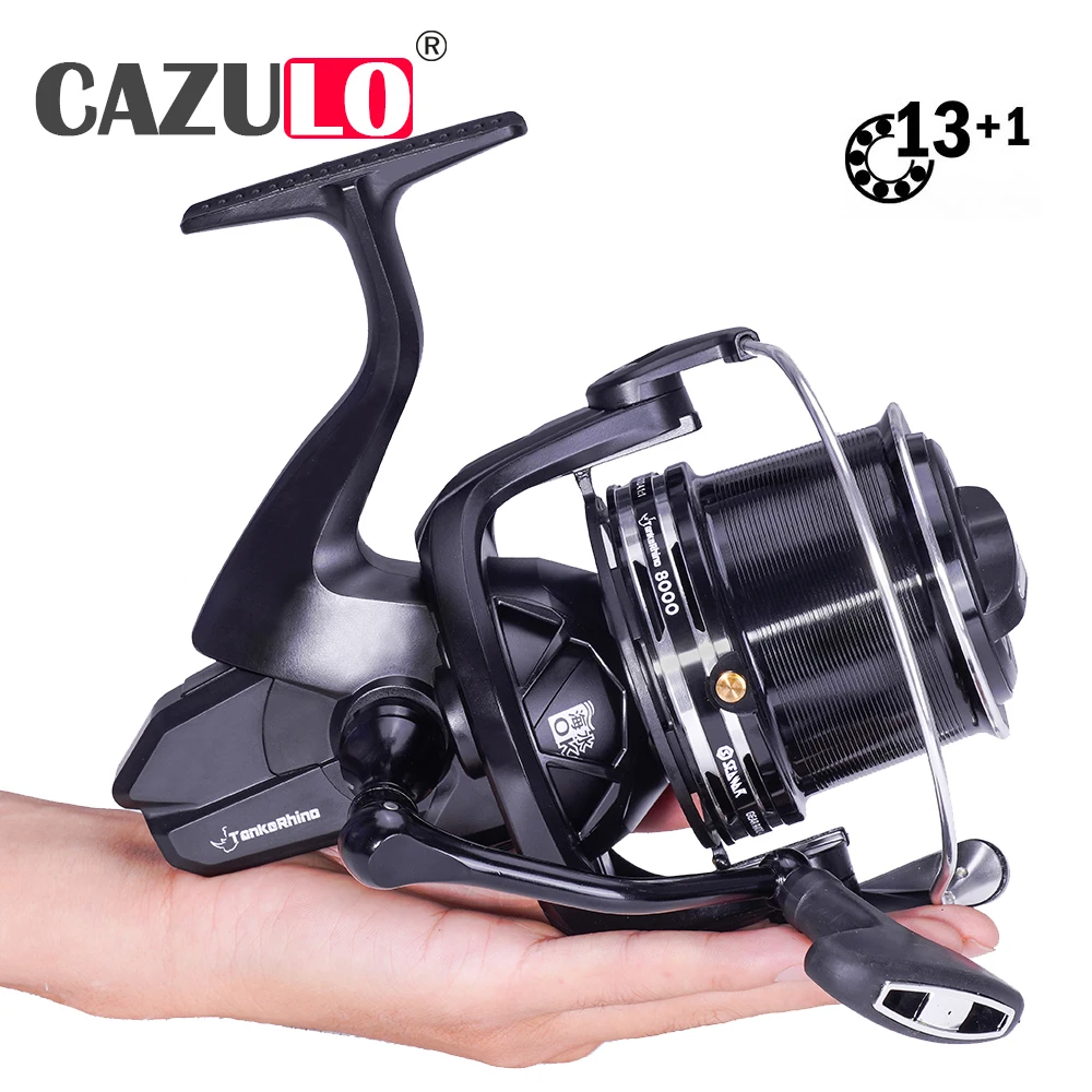 Fishing Equipment Reel Distant Wheel Carp Spinning Reels Max Drag 27kg 13+1BB 4.1:1 Carretilha De Pesca Accesorios Mar Molinete