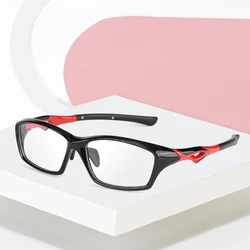 Sports Glasses and Plastic Frame Glasses Full Rim Eye Glasses Unisex Shortsighted Spectacles with Spring Hinges