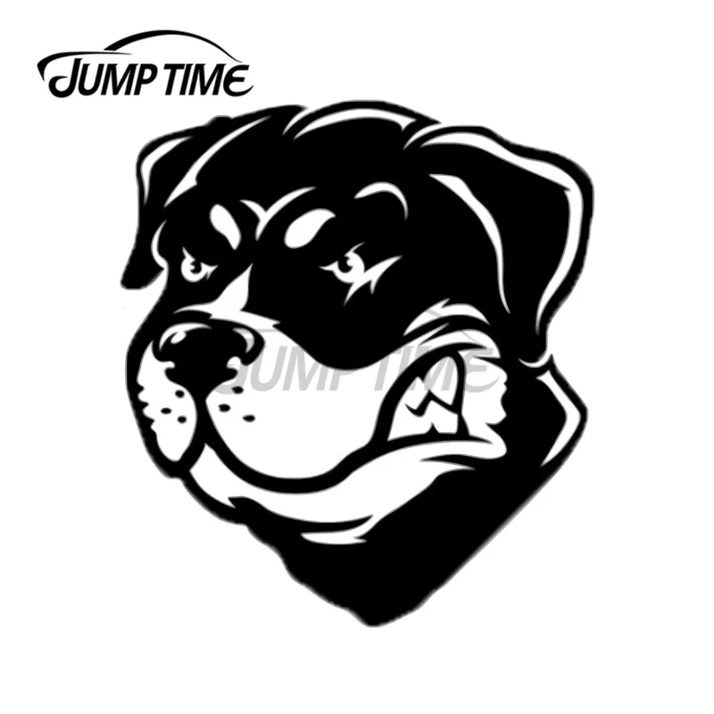 JumpTime 13x11,5 cm ROTTWEILER KÖNIG Auto Aufkleber Windschutzscheibe Kühlschrank Aufkleber Scratch-Proof Cartoon Tier Haustier Hund Auto styling