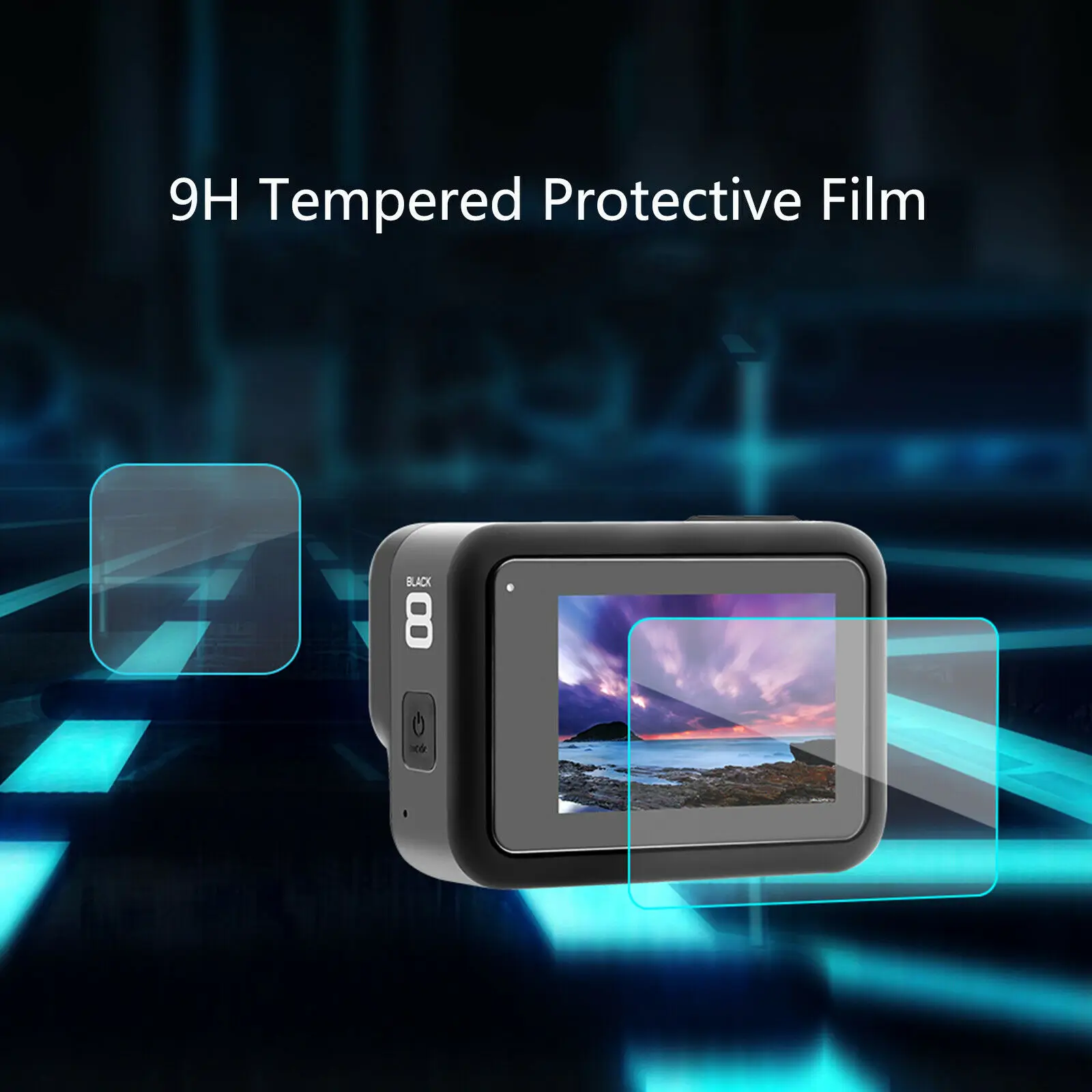 Tempered Glass Screen Protector for GoPro Hero 8 Black Lens Protection Protective Film for Gopro8 Go pro 8 Camera Accessories